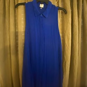 Sleeveless shirt dress